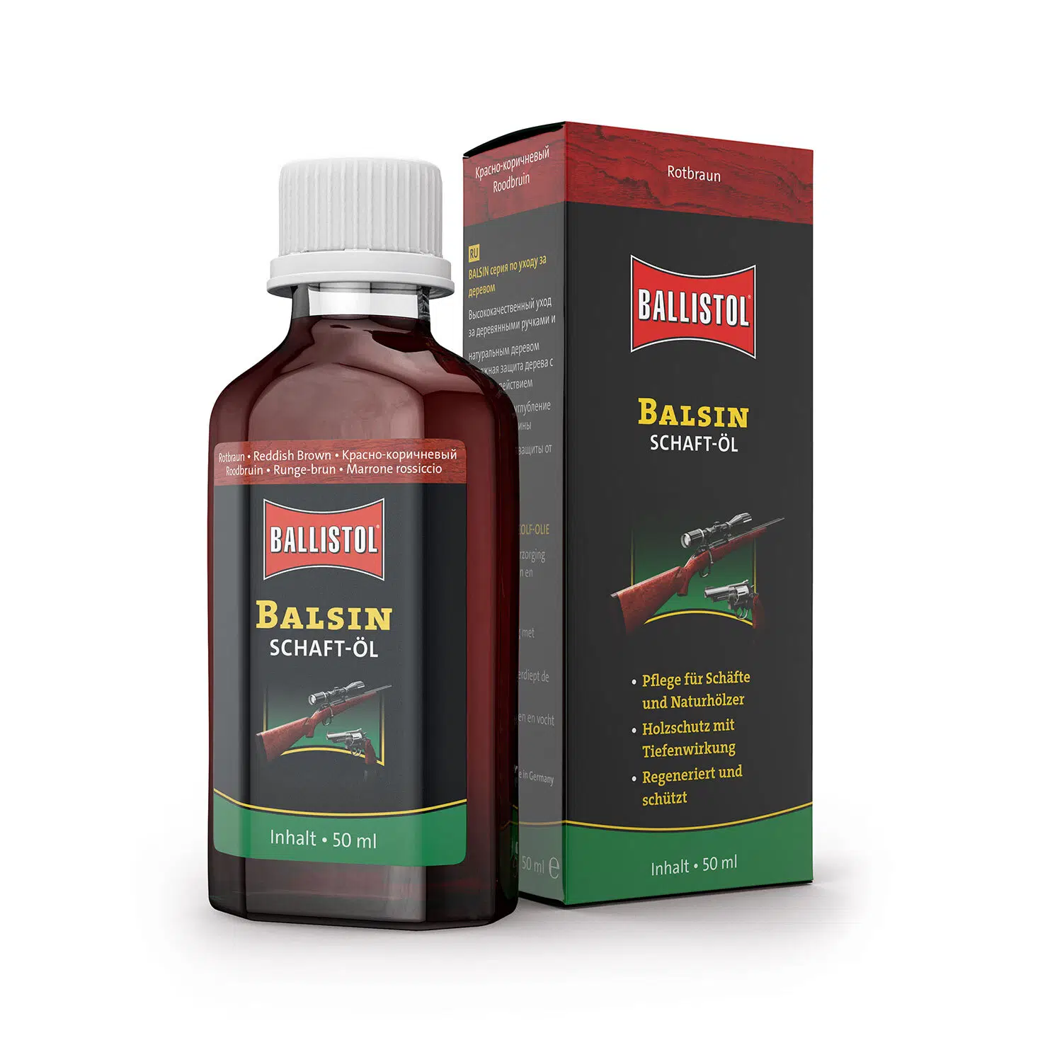 Ballistol Balsin Reddish Brown (Kızıl) Kundak Boyası 50 ml