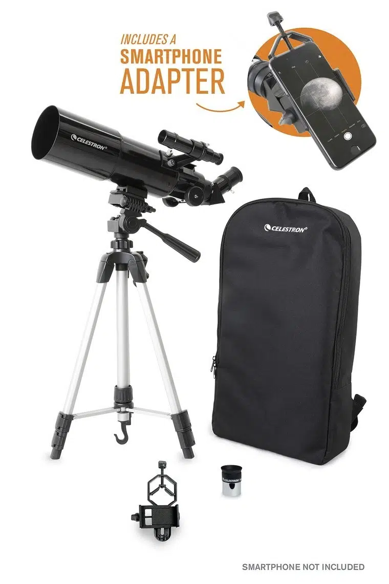 Celestron 22030 Travel Scope 80 Portable Teleskop ve Smartphone Adaptör