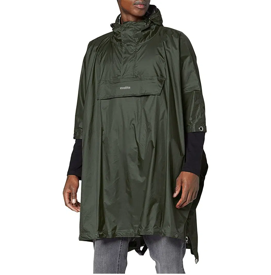 Evolite Raintech 3000mm Ripstop Yağmurluk Panço - Tarp Haki L-XL