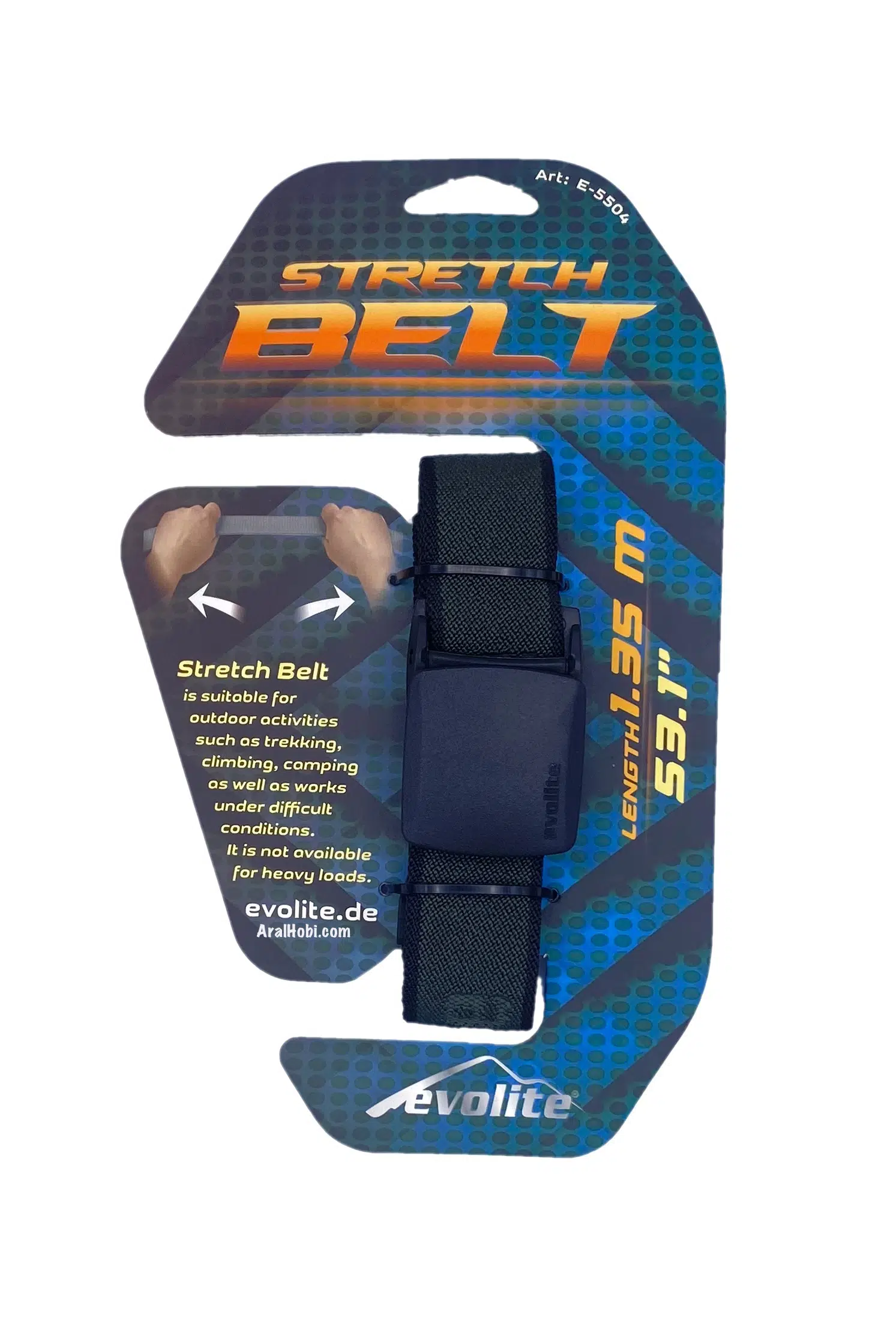 Evolite Stretch Outdoor Kemer Haki 135 cm