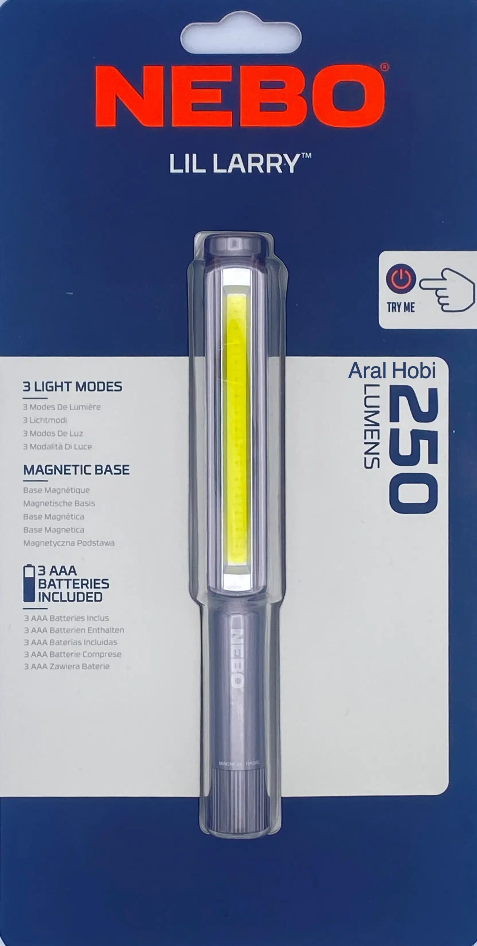 ​Nebo LiL Larry 250 Lümen Led Fener Antrasit