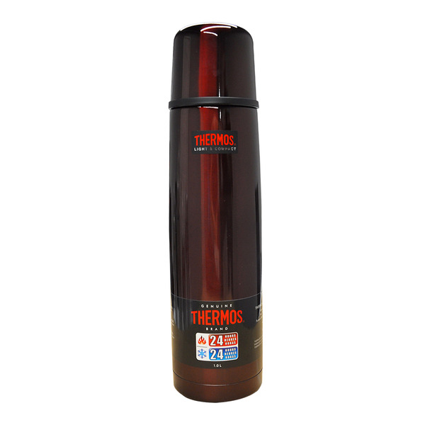 Thermos FBB-1000 Light & Compact Stainless Steel 1 Litre Termos Midnight Red Thermos FBB-1000 Light & Compact Stainless Steel 1 Litre Termos Midnight Red