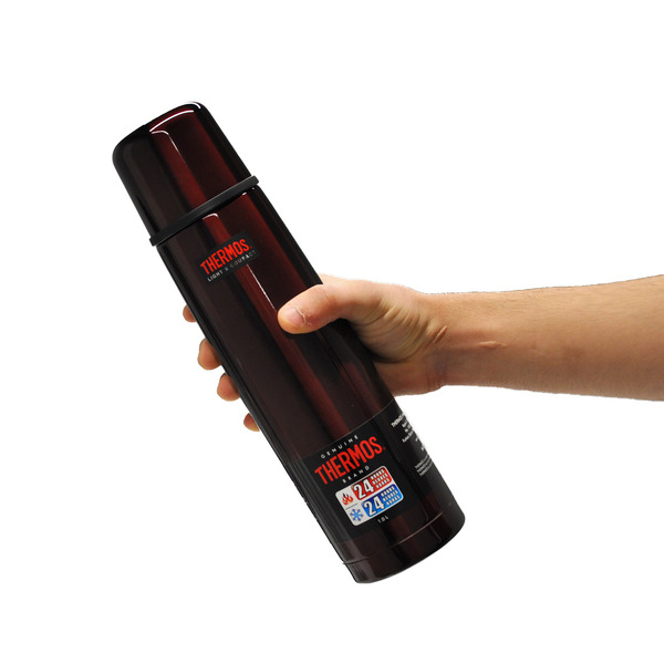 Thermos FBB-1000 Light & Compact Stainless Steel 1 Litre Termos Midnight Red Thermos FBB-1000 Light & Compact Stainless Steel 1 Litre Termos Midnight Red