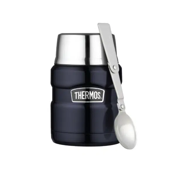 Thermos SK3000 Stainless King Kaşıklı Yemek Termosu 0,47 litre Midnight Blue